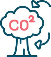 co2 creativo icono diseño vector