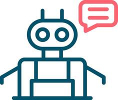 Chatbot Creative Icon Design vector