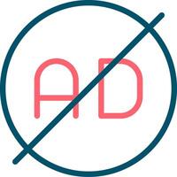 Ad Blocker Creative Icon Design vector