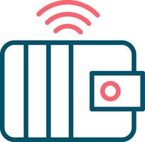 Smart Wallet Creative Icon Design vector