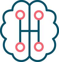Humanoid Robot Creative Icon Design vector