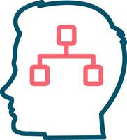 Decision Tree Creative Icon Design vector