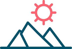 Mountains Creative Icon Design vector