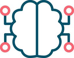 Neurons Circuit Creative Icon Design vector