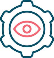 Eye Setting Creative Icon Design vector