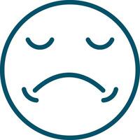 Sad Creative Icon Design vector