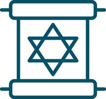 Scroll torah Creative Icon Design vector