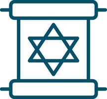 Scroll torah Creative Icon Design vector