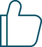 Thumbs-Up Creative Icon Design vector