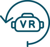 Virtual Reality Creative Icon Design vector