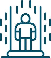 Teleportation Creative Icon Design vector