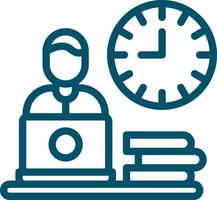 Work Habits Creative Icon Design vector