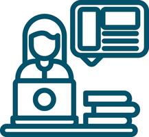 Web Designer Female Creative Icon Design vector