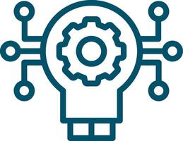 Technology Disruption Creative Icon Design vector