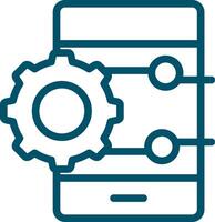 Project Management App Creative Icon Design vector