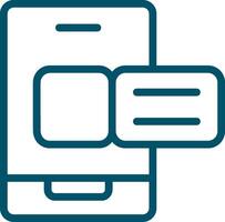 Mobile Boarding Pass Creative Icon Design vector