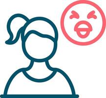 Disgusted Creative Icon Design vector