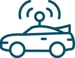 Autonomous Vehicle Creative Icon Design vector