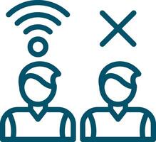 Digital Divide Creative Icon Design vector