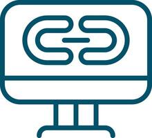 Link Creative Icon Design vector