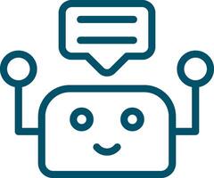 Chatbot Creative Icon Design vector