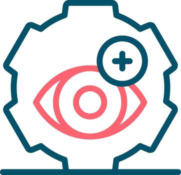 Optometry Practice Creative Icon Design vector