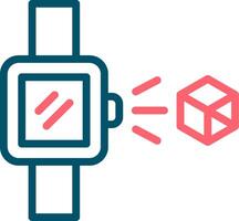 holo inteligente reloj creativo icono diseño vector