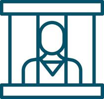 Prisoner Creative Icon Design vector