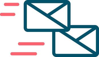 Mass Mailing Creative Icon Design vector