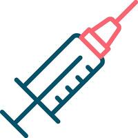 Needle And Syringe Creative Icon Design vector