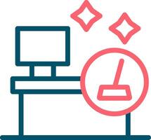 Office Cleaning Creative Icon Design vector