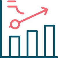 Clustered Bar Creative Icon Design vector