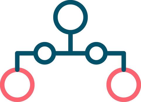 Circle Picture Hierarchy Creative Icon Design vector