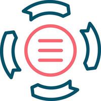 Circle Arrow Process Creative Icon Design vector
