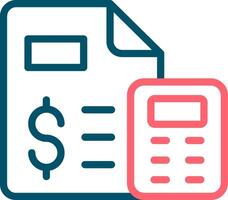 Budgeting Creative Icon Design vector