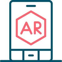 Ar App Creative Icon Design vector