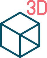 3D Object Creative Icon Design vector