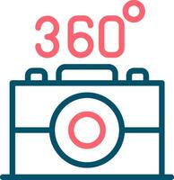 360 Camera Creative Icon Design vector