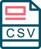 CSV Creative Icon Design vector