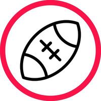 rugby creativo icono diseño vector