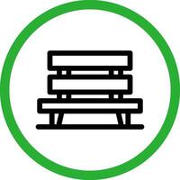Bench Creative Icon Design vector