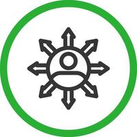 Influence Creative Icon Design vector