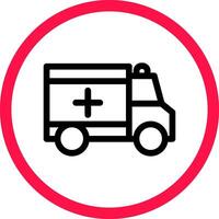 Ambulance Creative Icon Design vector