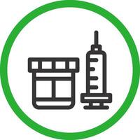 Vaccine Creative Icon Design vector