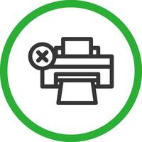 Printer Error Creative Icon Design vector