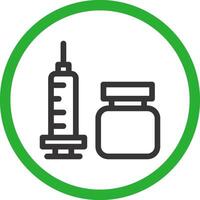 Vaccine Creative Icon Design vector