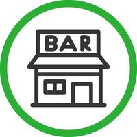 Bar Creative Icon Design vector