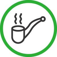 Pipe Cigar Creative Icon Design vector