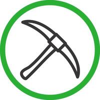 Pickaxe Creative Icon Design vector