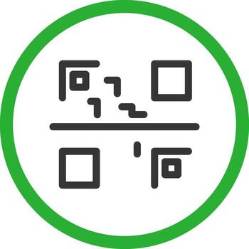 Qr Code Creative Icon Design vector